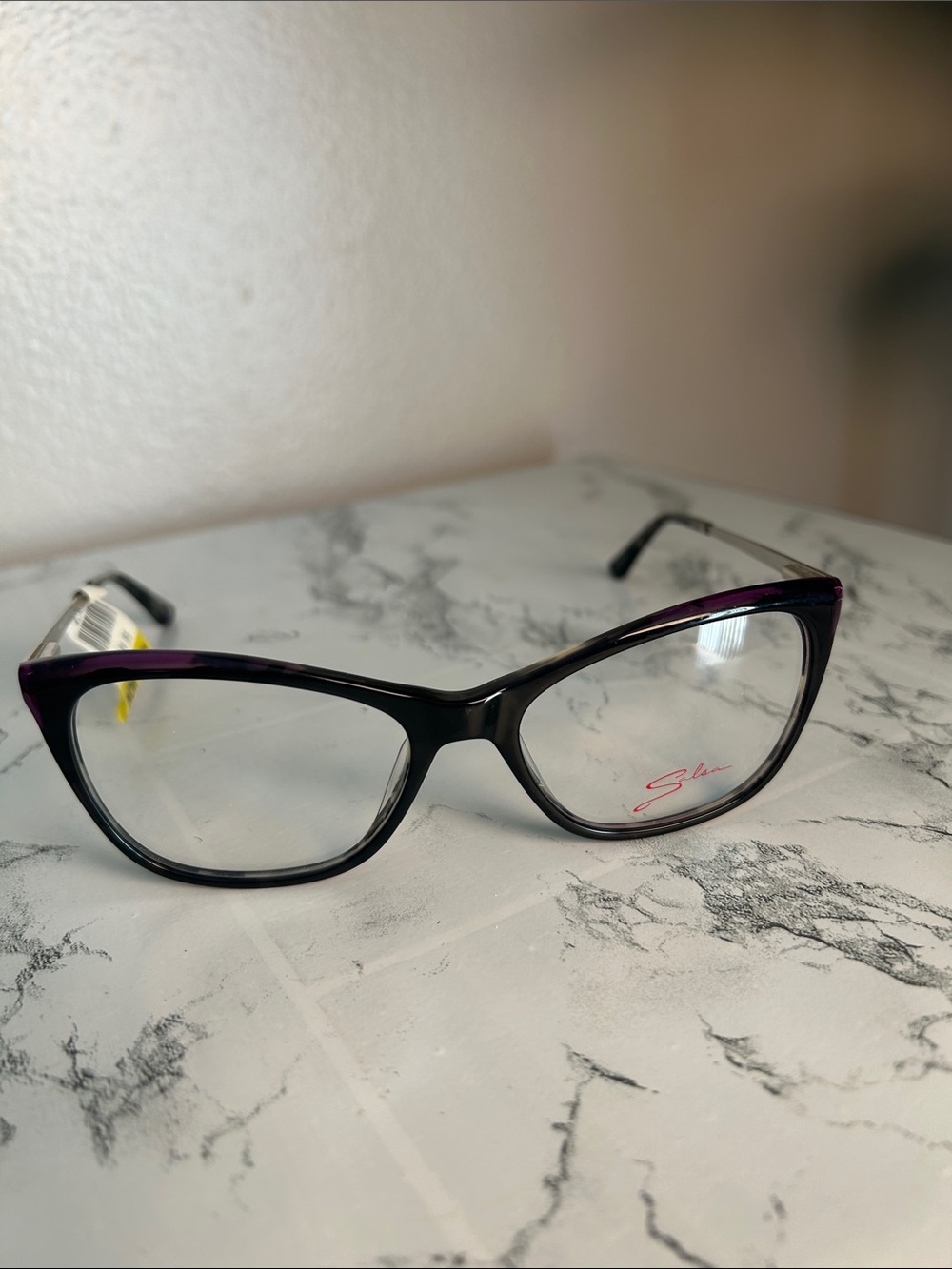 Salsa SA 9001 Women’s Grey Tortoise Cat-Eye Eyeglass Frames 55-17-145